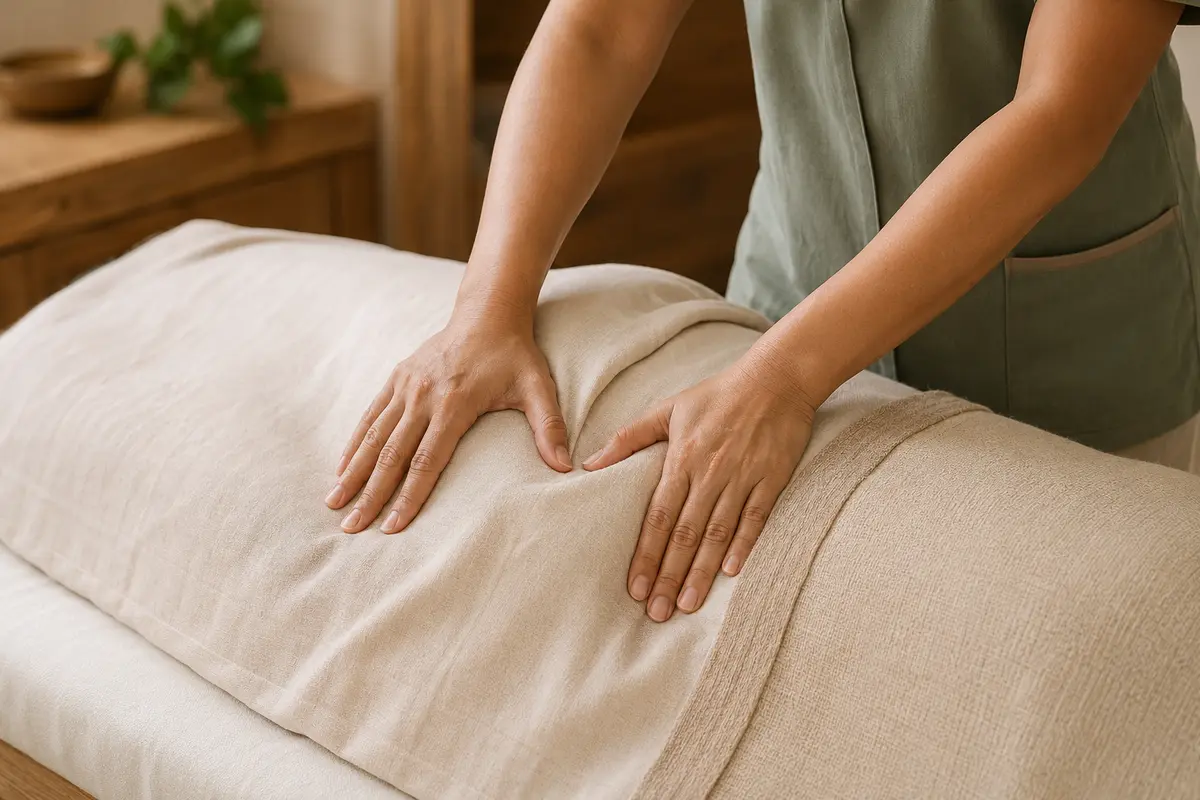Deep tissue massage preparation